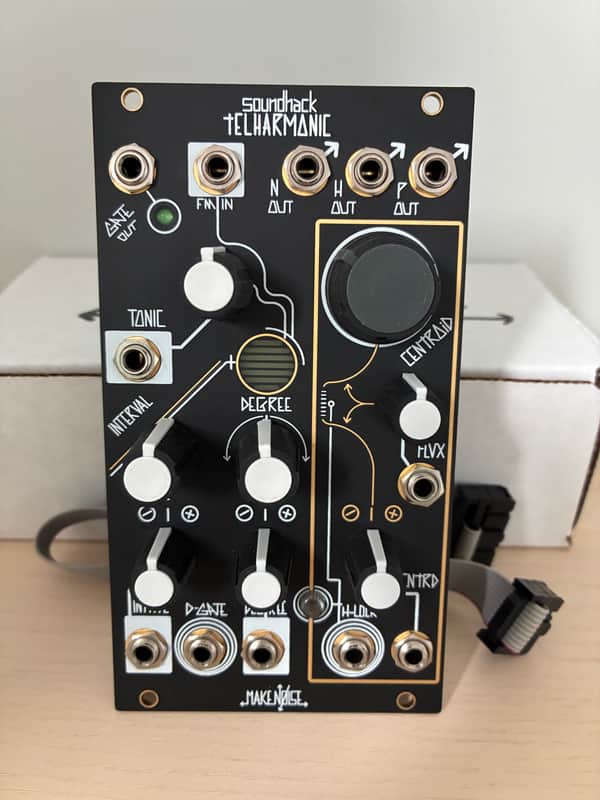 Make Noise tELHARMONIC Black and Gold Synthesizer Module image 1