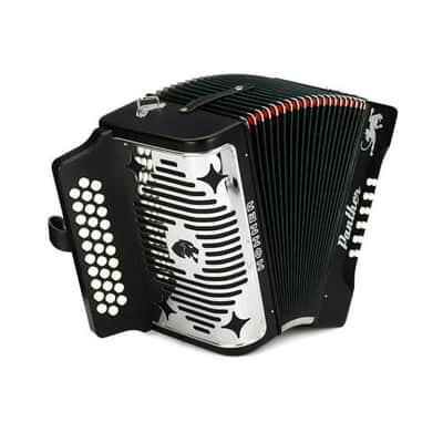 Hohner Accordion 3100FB Panther 3-Row Diatonic Accordion with Hohner AGB Gig Bag image 7