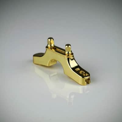 INDe SBM SBMini Snare Strainer and Universal Butt Plate Plate Set - Brass Plated image 4