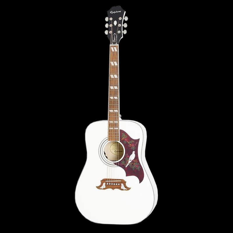 Epiphone Limited Edition Dove PRO Guitar in Alpine White | Reverb