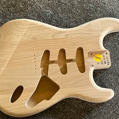 Fender American vintage style Stratocaster guitar body unfinished alder image 1
