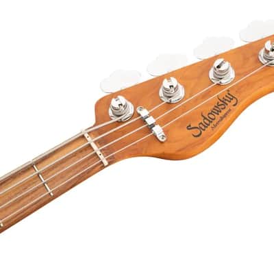 Sadowsky MetroExpress 21-Fret Vintage M Bass, Morado Fingerboard, 4-String - Solid Candy Apple Orange Metallic High Polish image 7