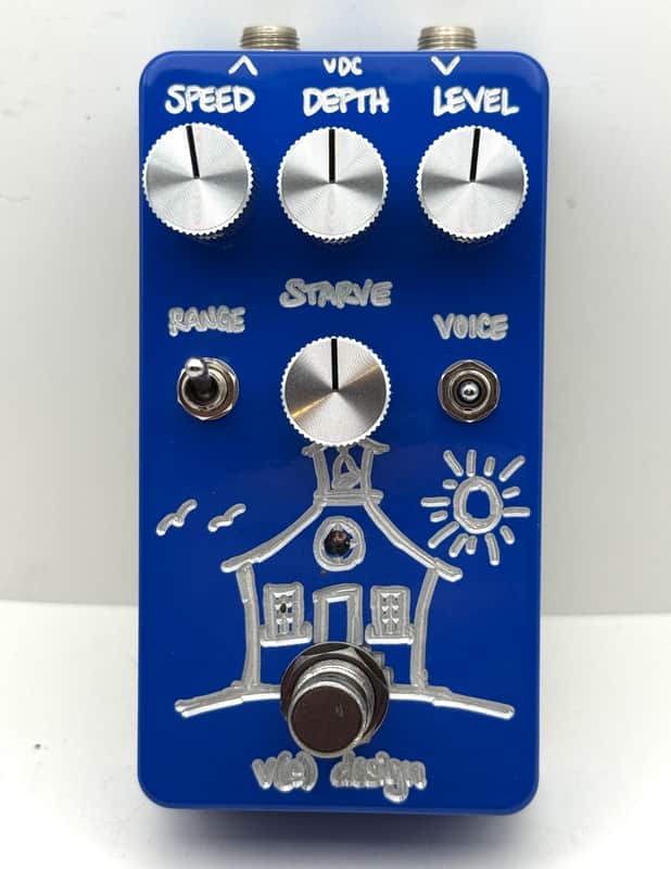 VFE Pedals Old School vintage tremolo - Blue + Engraved image 1
