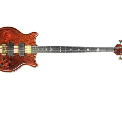 Alembic Stanley Clarke Sign Deluxe, Cocobolo / Ebony / Green and Amber LED's  9.8 LBS *IN STOCK* image 9