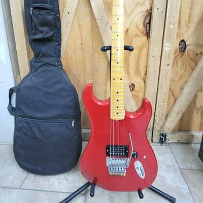Vintage Kramer Pacer USA Made Circa 1982, Candy Apple Red, "Strat" Headstock w/Bag image 1
