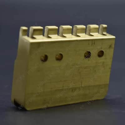 Brass Headless Guitar String Bridge Locking Nut image 3
