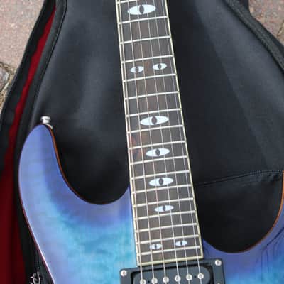 Dean Vendetta 4.0 Translucent Blue Quilted Top Guitar John Petrucci Liquifier Dimarzio Pickups! image 10