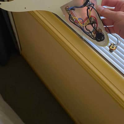 SSS Pre-wired loaded Pickguard and Bridge Pickup with Push Pull Gilmore Mod (7 way) image 3