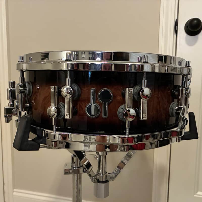 Sonor SQ2 Maple Snare Drum 14x5.5 - Walnut Brown Burst image 1