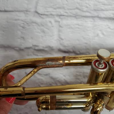 Vintage NEMC Trumpet  Elkhorn Indiana w/ case and Vintage Olds 3c Mouthpiece image 5