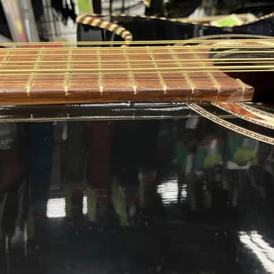 Alvarado Bajo Quinto Black Acoustic 10 String Guitar image 7