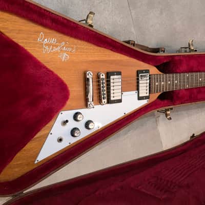 Gibson 70s Flying V Antique Natural Dave Mustaine Owned & Signed MEGADETH Stage Played Guitar image 1