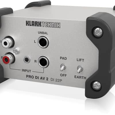 Klark Teknik PRO DI AV 2 DI 22P Passive Stereo DI Box image 8