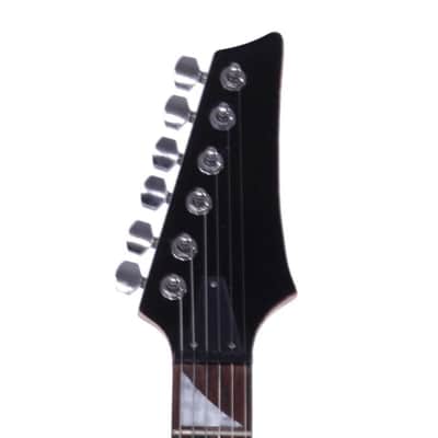 Ukscs Black Flame Type Maple Wood 24 Frets Beginner Electric Guitar Set image 5