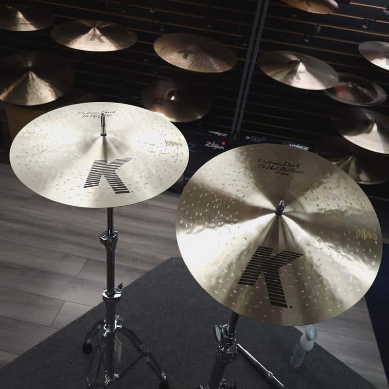 Zildjian 14" K Custom Dark Hi Hats Top: 957 g, Bottom 1308 g. image 1
