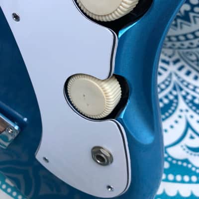 1950’s-2019 Custom Baritone Solid Body Electric Guitar Pelham Blue With Dano Appointments image 5