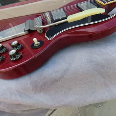 GIBSON LES PAUL SG 1963 CHERRY ORIGINAL MAESTRO CLEAN! image 4