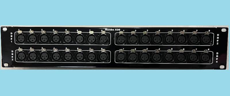 Mamba 32 XLR Female to 4 DB25 Tascam Pin Out 2RU Patch Bay image 1