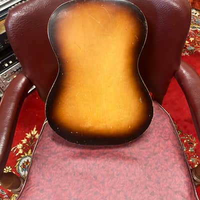 Egmond 105/G Parlor Acoustic Guitar Made in Holland 1950s 1960s  - Sunburst image 4
