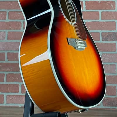 Takamine GJ72CE-12BSB 12-string Acoustic-electric Guitar - Brown Sunburst image 9