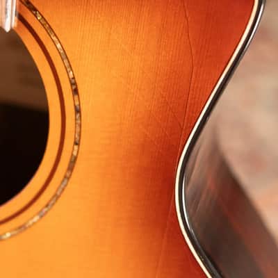 Alvarez Artist Elite Acoustic Electric Little Jumbo Travel Guitar - Shadowburst with Gig Bag image 12