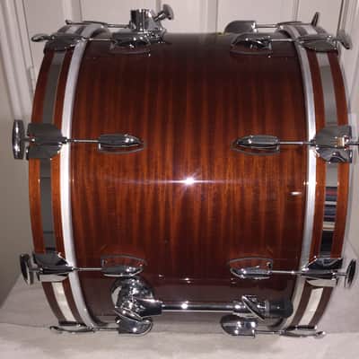 Gretsch 4pc Broadkaster 135th Anniversary Drums 2018 - Ribbon Mahogany image 4