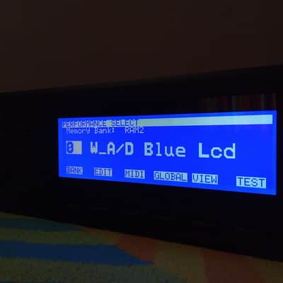 Korg wavestation A/D - New blue display