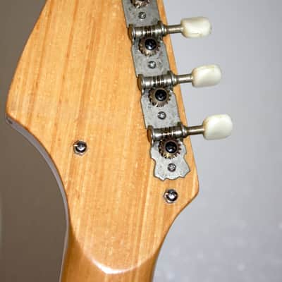 Vintage 1960's TEISCO Del-Ray ET-200 Tulip Sunburst Electric Guitar With Gig Bag image 18