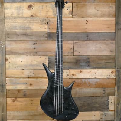 Legator Helio 5 String Bass - Multi-Scale Black Burl image 4