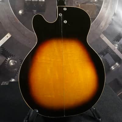 1960s Harmony Meteor H70 Sunburst Hollowbody Vintage Electric Guitar w/ Dearmond Gold Foils image 10