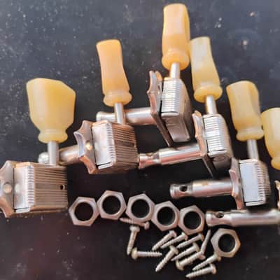 Gibson N.O.S 1952 Gibson Kluson "No Line" Tuner Set, Original Tips! Les Paul Goldtop Standard Burst 1952 image 4