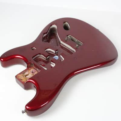 2000 Fender Big Apple Stratocaster BODY Candy Apple Red American USA Made Lightweight 4.2 LBS image 3