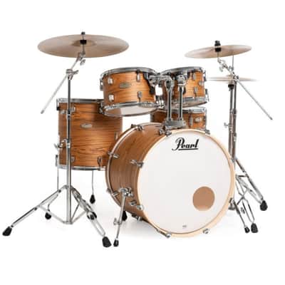 Pearl DMPA925SPC876 Decade Maple Artisan 5-Piece Drum Shell Pack With 22" Bass Drum, Satin Caramel Veil image 3