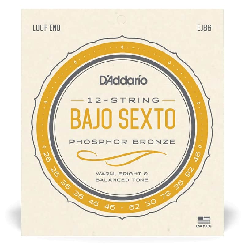 D'Addario EJ86 Bajo Sexto Strings image 1
