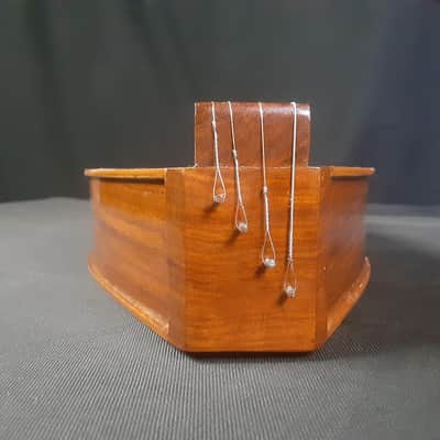 Vintage Mid-East Mfg Mountain Dulcimer 4-String Hourglass Hearts image 24
