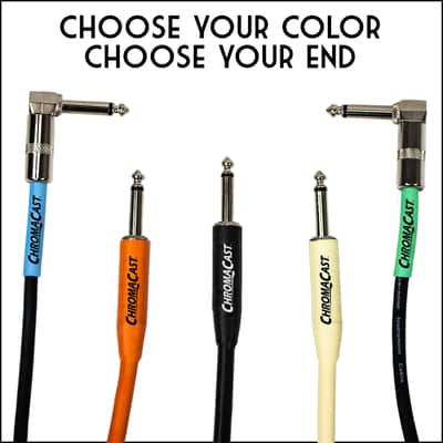 ChromaCast Pro Series Instrument Cable 15 Feet, Black, 1/4" Straight to 1/4" Straight Ends image 2