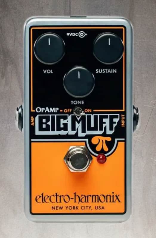EHX ELECTRO-HARMONIX OP AMP BIG MUFF PI FUZZ  DISTORTION SUSTAINER PEDAL + FREE image 1