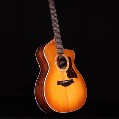 Taylor 214ce Acoustic Electric Guitar, Honey Sunburst Collection image 8