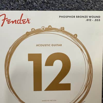 Fender Acoustic Guitar Strings Phosphor Bronze 12-53 image 2
