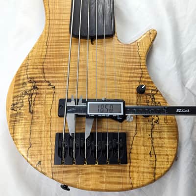 TOM CLEMENT Jon Custom Singlecut 6-String Unlined Fretless Bass w/Gig Bag (#102) image 14