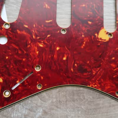 62 Fender Stratocaster celluloid tortoise pickguard AVRI USA 1960 thru 1962 strat guard image 5