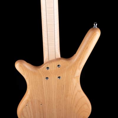 Pre-Owned 2016 Warwick Custom Shop Masterbuilt Corvette $$ Bass Flamed Maple & Bubinga With Gig Bag image 12
