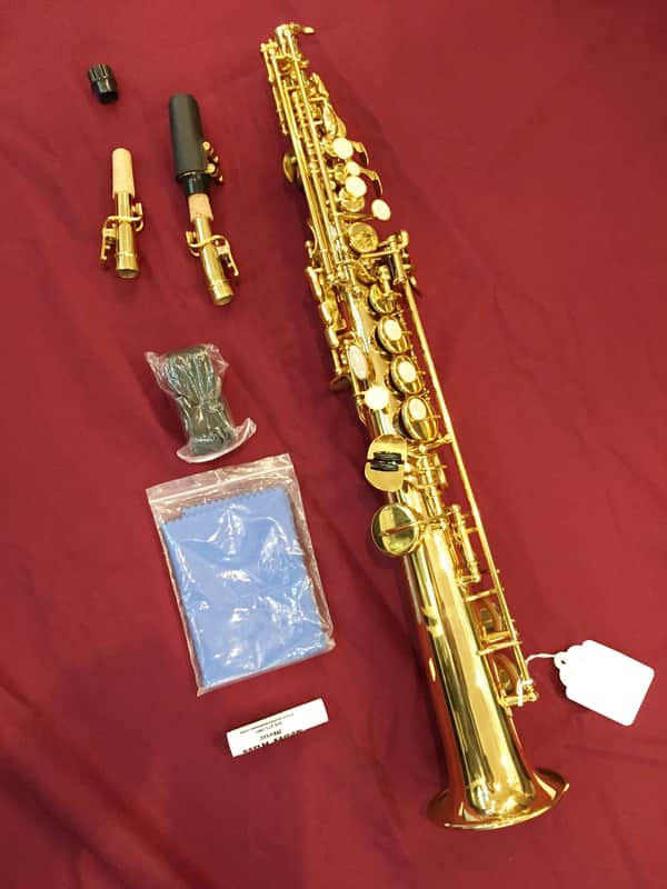 Musikwerks Bb Soprano Saxophone-Lacquer-Two Necks-New-w/Hard Case and Extras! image 1