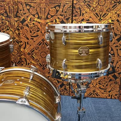 Gretsch 70s Stop Sign Shell Pack in Gold Ripple- 20″,16″ & 13″ image 4