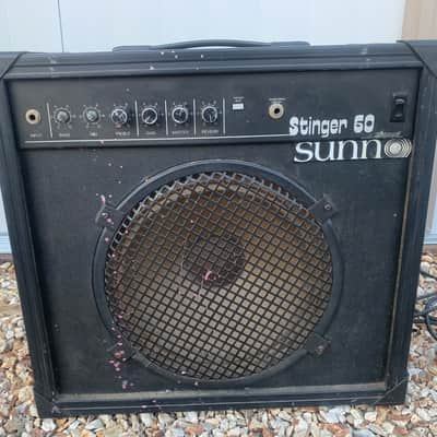 Sunn Guitar Amplifier Stinger 60 80’s - Black image 1