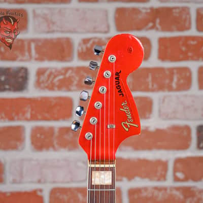 Fender Jaguar Candy Apple Red Custom Color 1966 w/OHSC image 9