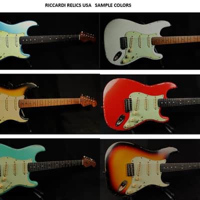 Riccardi Relics USA Strat, Fralin Blues Special pickups, MJT Seafoam Green Alder body, Nitro Roasted Maple neck with painted headstock, Hardcase image 23