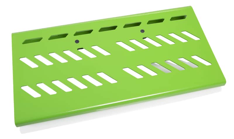 Gator Frameworks Green Aluminum Pedal Board, Large with Carry Bag image 1