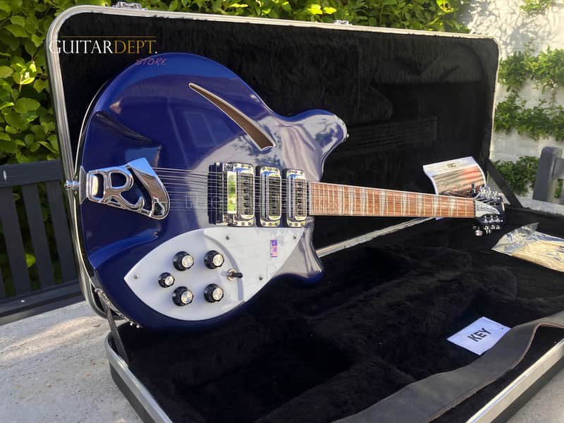 ♚TIMEWARP♚RARE♚2009 Rickenbacker 370-12 String ♚ MIDNIGHT BLUE ! ♚360♚£80 SETUP♚ image 1