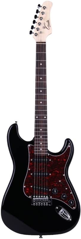 Gould Santa Fe Electric Guitar, Black Black